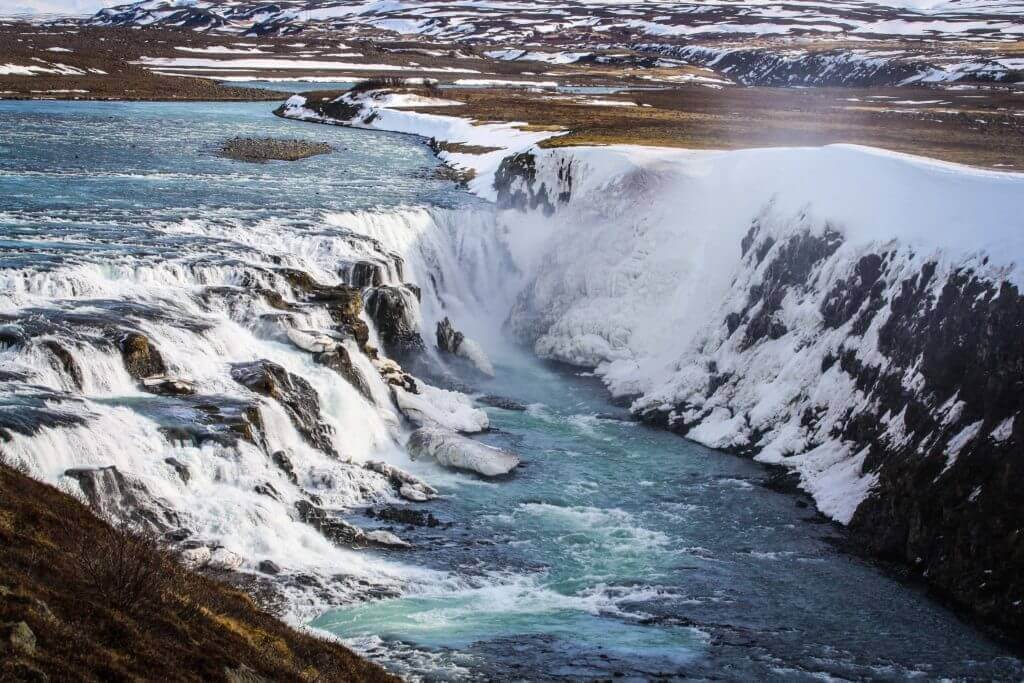mietwagen-rundreise-unterkunft-hotel-auf-island-buchen-Gullfoss